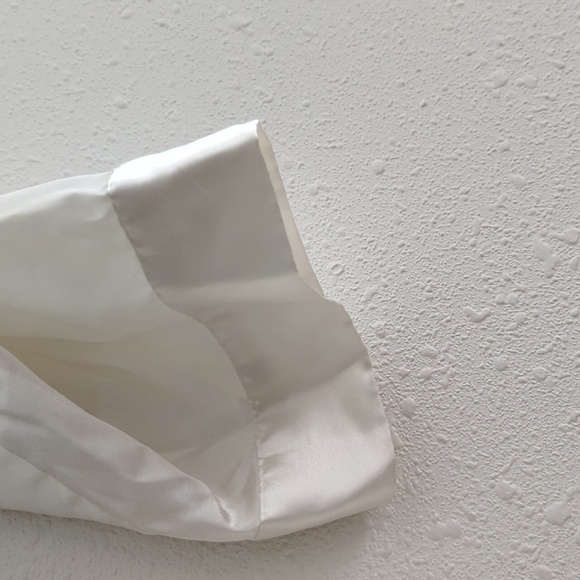 Victoria's Secret Off White Ivory Vintage Robe One Size Pockets Waist Tie Y2K - Picture 4 of 10